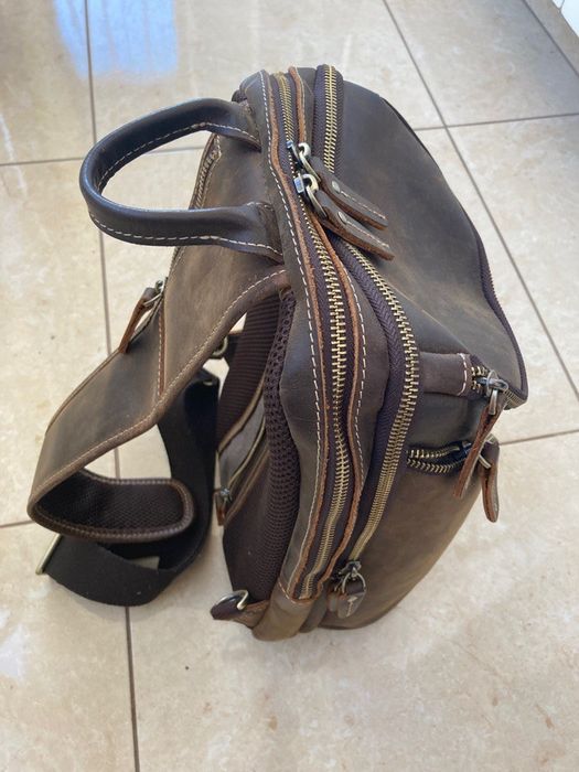 сумка шкіряна через плече розмір для iPad 12.9"