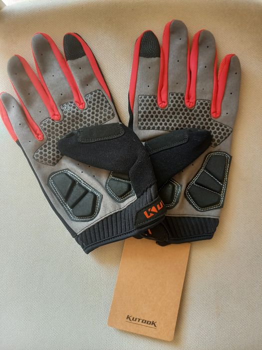 Luvas para ciclismo vermelhas