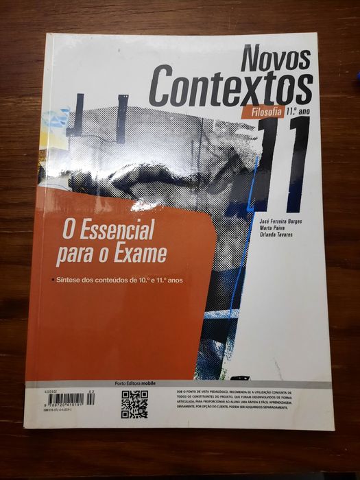Livro "Novos Contextos" caderno do aluno, 11o e manual 10o