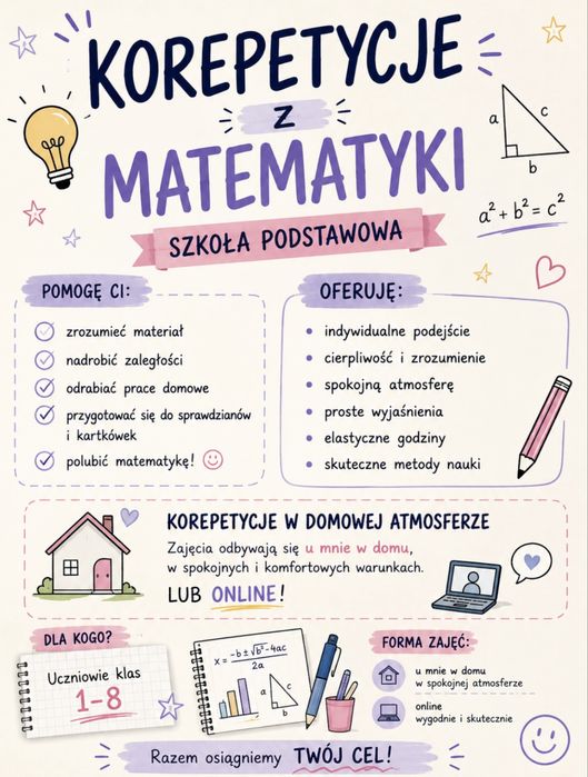 Korepetycje matematyka szkoła podstawowa