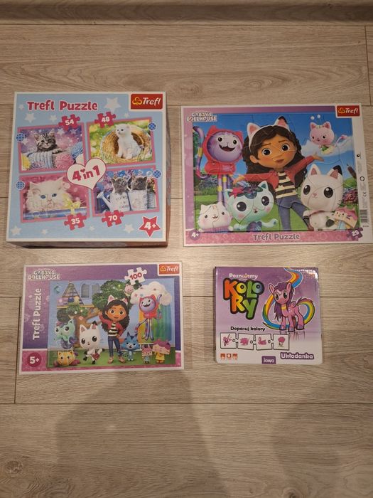 Zestaw puzzli stan bardzo dobry