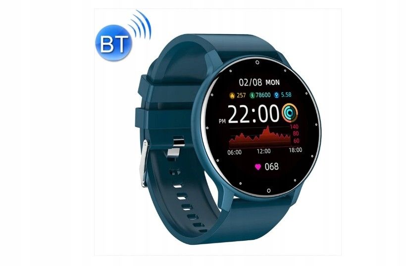 outlet smartwatch taopon zl02g bluetooth 380 mah 1.28" krokomierz