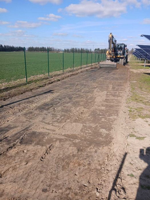 Usługi koparką kołową CAT 315D, koparko-ładowarką, ładowarką teleskop.