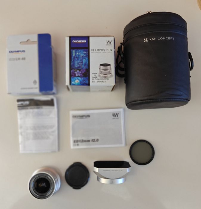 Obiektyw Olympus 12 mm F2 stan idealny