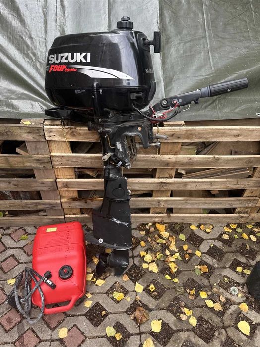 Silnik zaburtowy 5KM 4 suwowy 4suw SUZUKI 5 ZBIORNIK PALIWA do łodzi