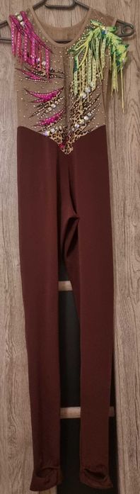 Strój startowy do gimnastyki artystycznej kostium kombinezon