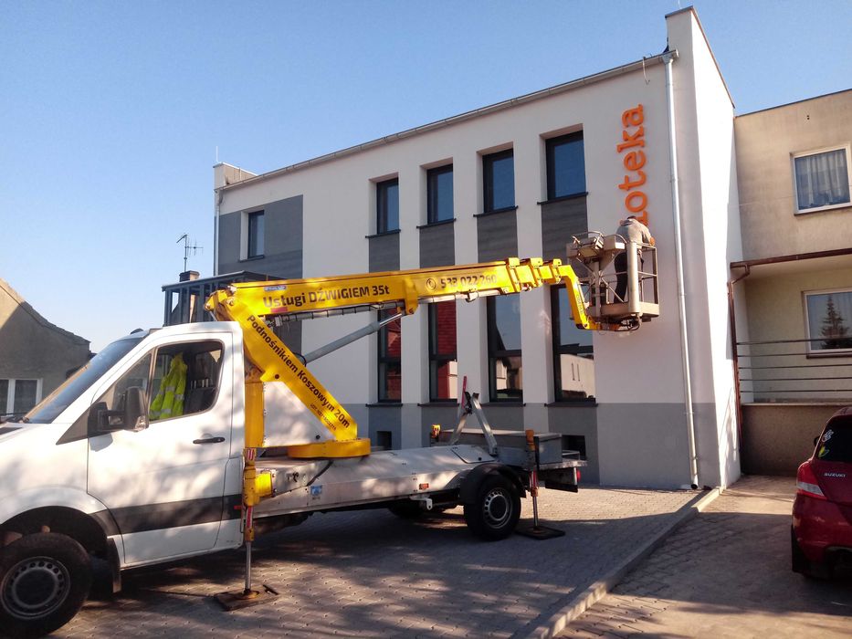 Usługi podnośnikiem koszowym Podnośnik Koszowy