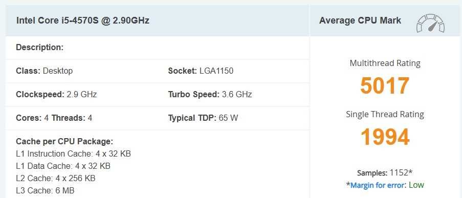 Komputer z procesorem INTEL i5-4570S , bios AMI