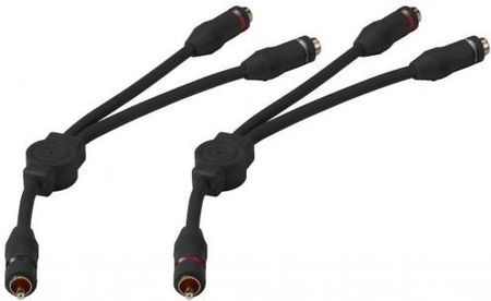 Przejściówki audio typu Y 2x gniazdo RCA - Monacor CBA-30/SW 2 szt.