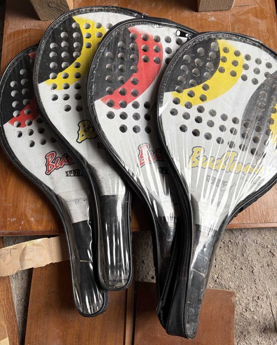 Conjunto 4 Raquetes Ténis Praia Beach Tennis Sport One Ultralight