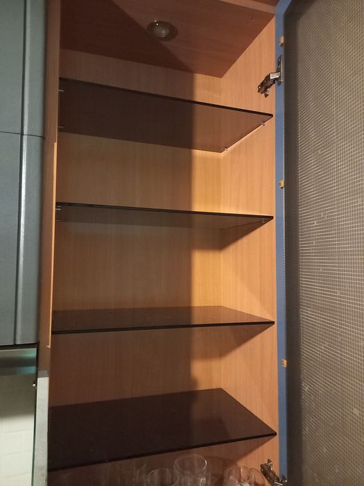 4 sztuki półki szklane różne rozmiary zestaw 4 sztuki