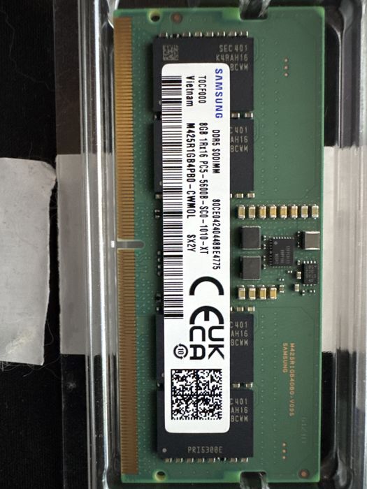Оперативна памʼять DDR5 2 шт 8GB 5600MHz для ноутбука