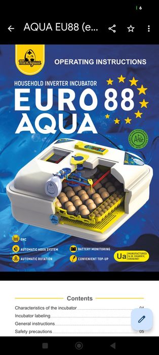 Incubadora (chocadeira) automático para 78 ovos galinha