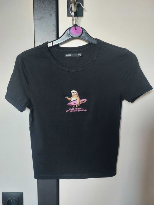 T-shirt damski, House, S, leniwiec, surfer, nowa