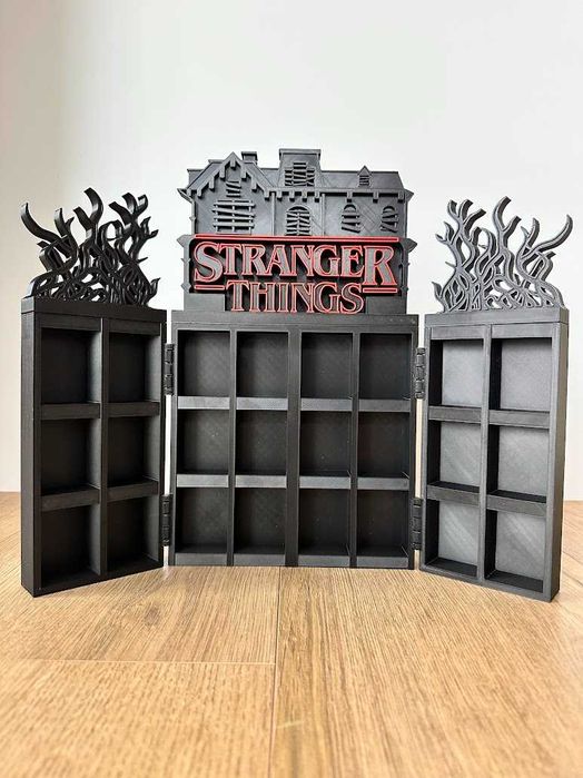 Ekspozytor Stranger Things – Pudełko / Organizer na Figurki – Druk 3D