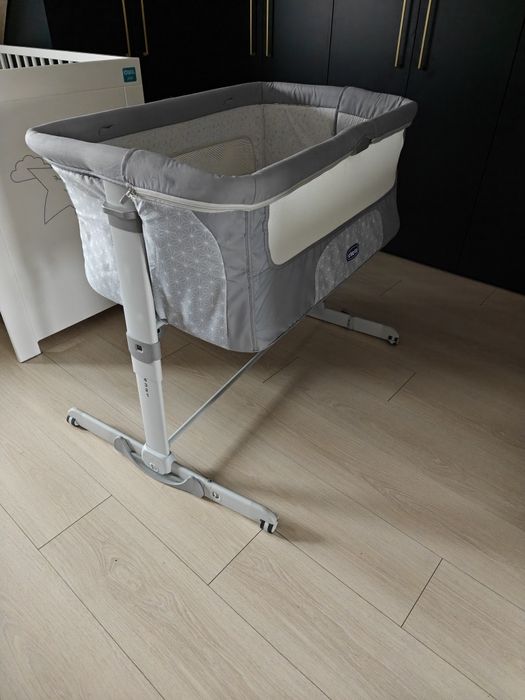 Łóżeczko dostawne CHICCO Next2Me Dream Silver Srebrny