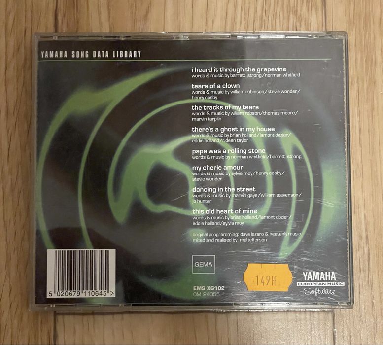 Yamaha Motown Gold Yamaha Song Data Library dyskietka 1,44