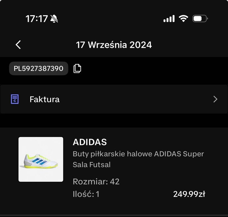 Buty Adidas Sala, halówki męskie, roz. 42