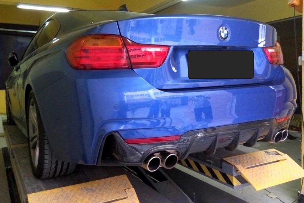 накладка диффузор заднего бампера карбон BMW F32 F33 F36 М Performance