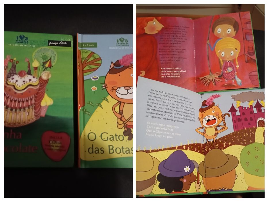 Livros de contos infantis com CD