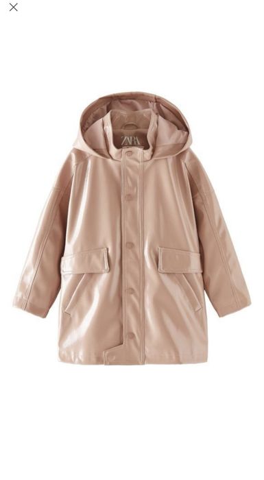 Плащ лаковый тренч zara, 116 см
