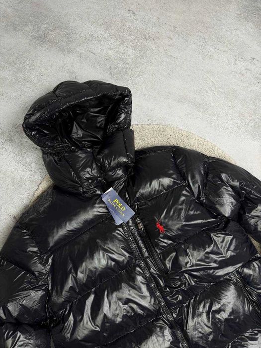 Пуховик Ralph Lauren глянцевий  ПОЛО Polo зимова куртка чоловіча M L XL XXL