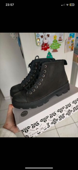 Buty zimowe sznurowane jak trampki 37 Lasocki CCC
