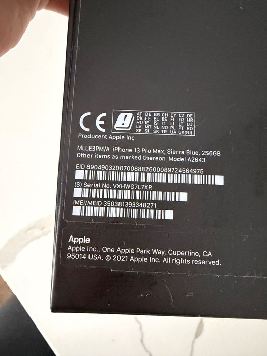 Продам IPhone 13 Pro Max, 256Gb, Sierra Blue