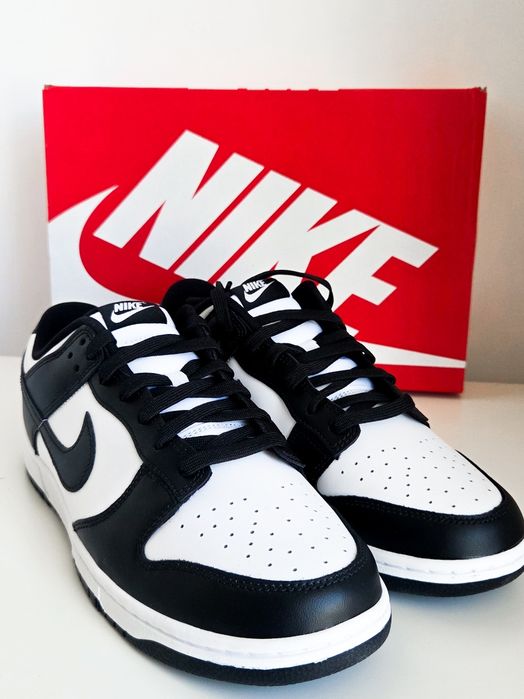 Buty sneakersy nike dunk low retro panda 45.5 czarne białe oryginalne  DD1391-100