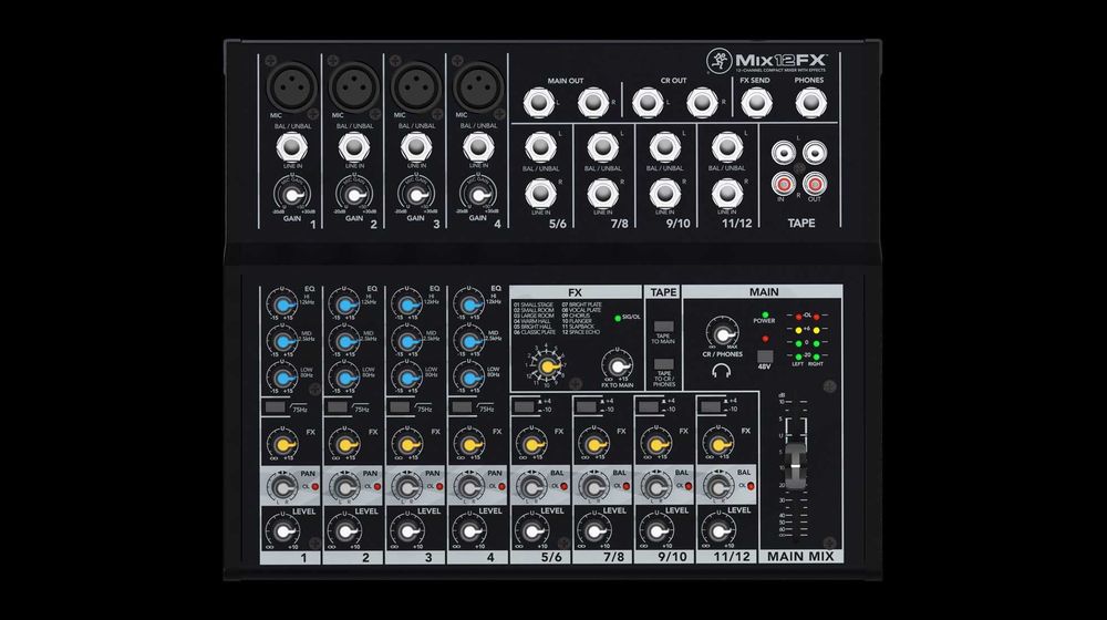 MACKIE Mix12FX - mesa mistura analógica 12 canais