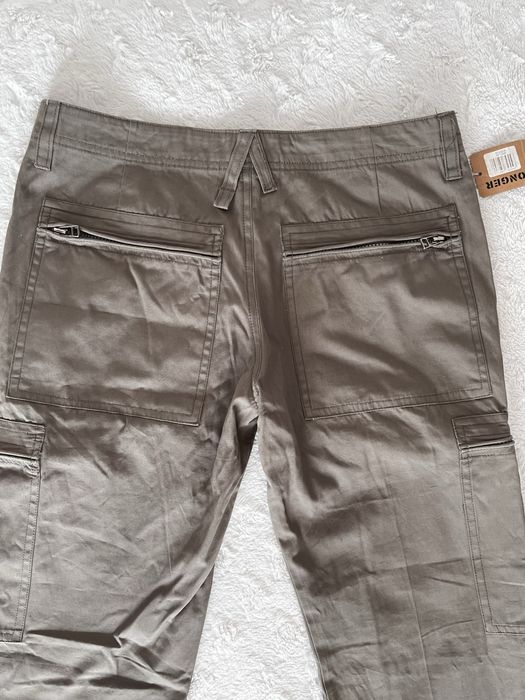 Spodnie bojówki cargo khaki z kieszeniami