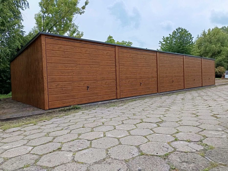 garaz blaszany 15x6 garaż blaszak  garaże blaszane profil 7x5 3x6 6x6