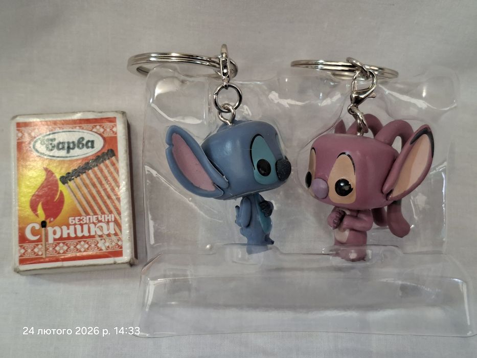 Фигурки брелоки фанко поп Стич и Энджел Ангел  Лило и Стич Lilo Stitch