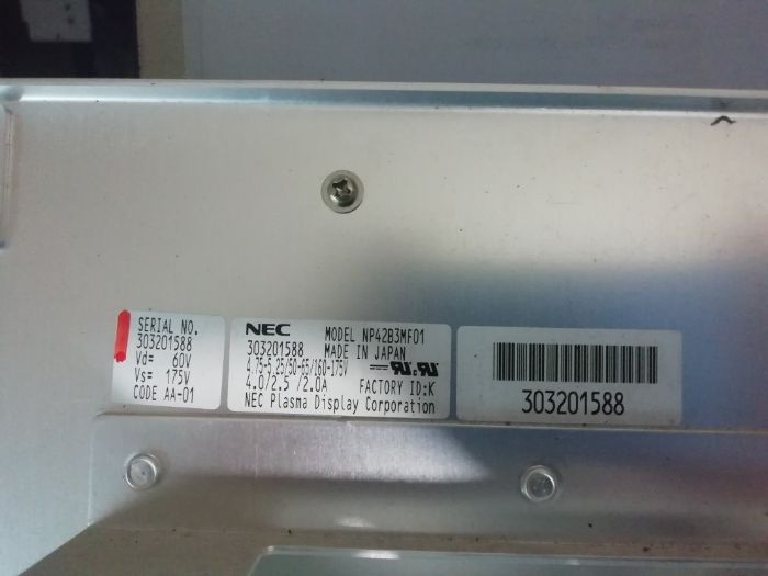 Матрица к плазме NEC 42"