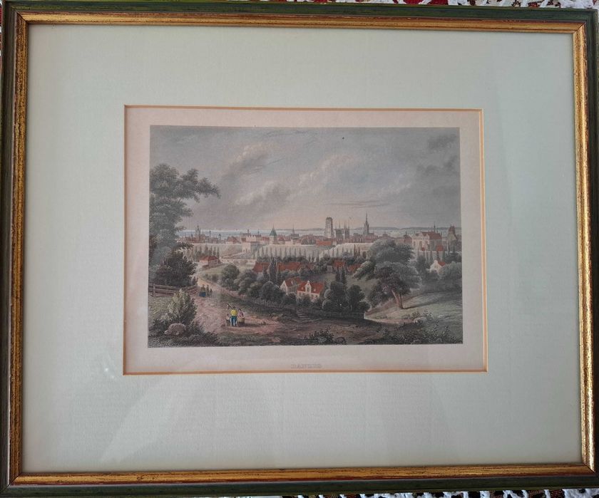 Panorama starego Gdańska