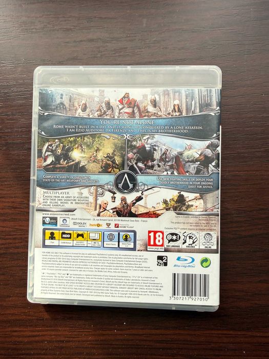 assassin’s creed brotherhood ps3