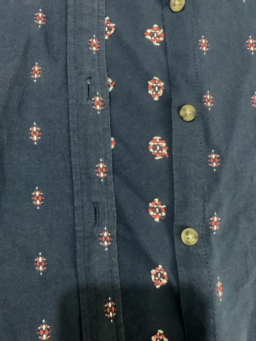 Camisa Springfield mulher tamanho 42 azul escura com estampado