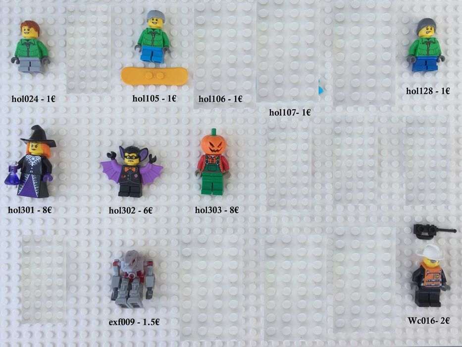 Minifiguras Lego City, Classic, Minecraft, space, etc