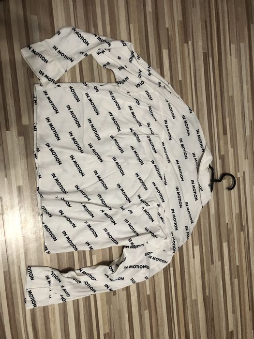 Biała koszula z napisami Bershka XS