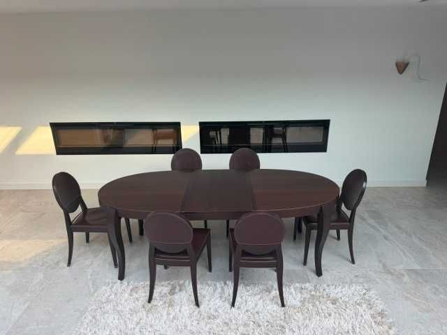 Włoski Stół Calligaris Regency CS/4030 ciemny orzech brąz, rozłożony max: dług. 226cm x szer. 100 cm., wys. 75 cm.