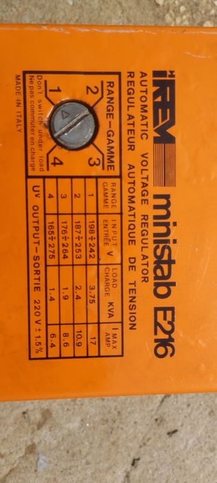 IREM Ministab E216 Automatic Voltage Regulator.64741295965698121