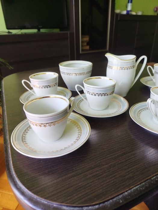 Porcelanowy serwis kawowy z Włocławka