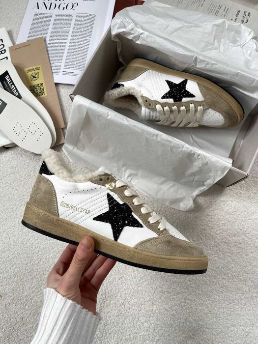 Buty Sneakersy Golden Goose na zimę z futerkiem