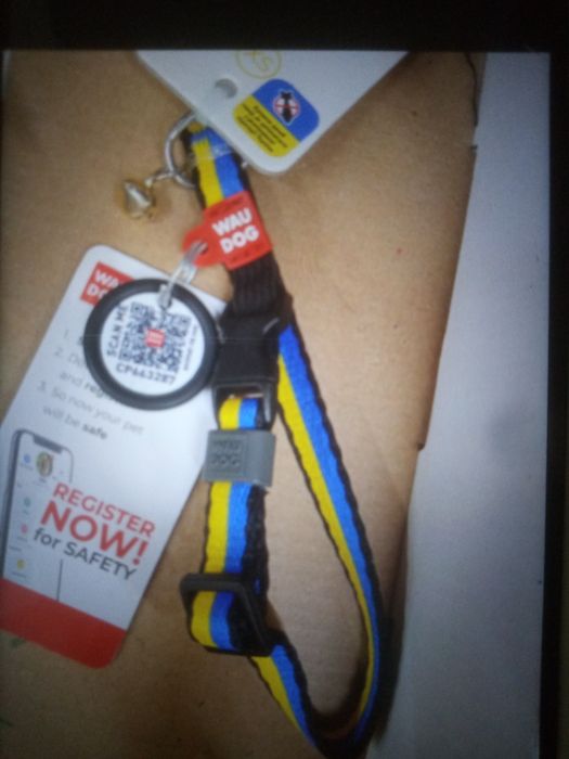 Нашийник для котиків з QR кодом.