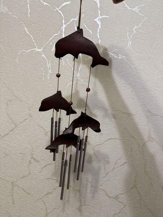 Дзвінок-підвіска на двері у вигляді дельфінів