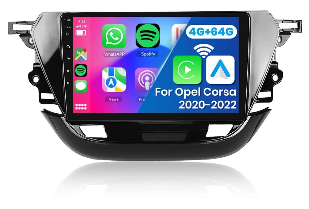 Rádio Android Opel Corsa 2020-22 Carplay GPS wifi BT RDS NOVO