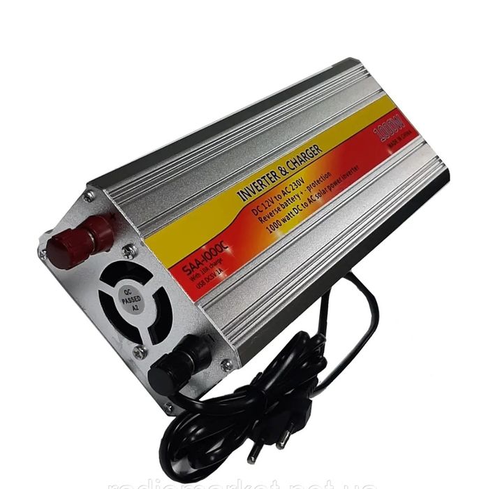 Преобразователь бесперебойник 12-220V зарядка 1000W 3000W инверто