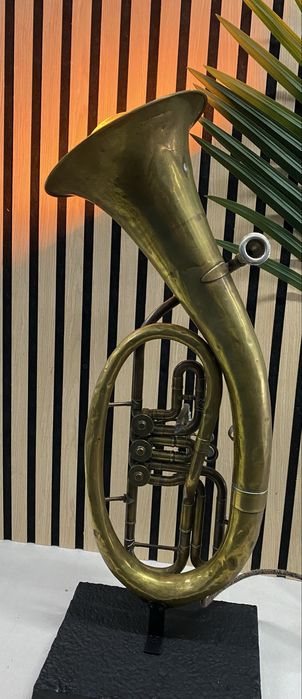 Candeeiro baritone antigo em latao vintage