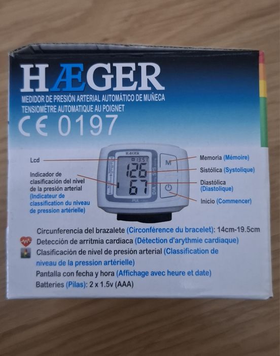 Medidor de Tensão Arterial de Pulso HAEGER Heart