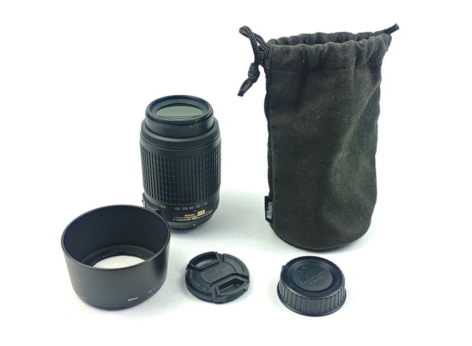 Об'єктив Nikon DX AF-S Nikkor 55-200mm f/4-5.6G ED VR (зум, телевік)